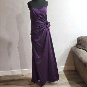 Long Dress with Side Draping
